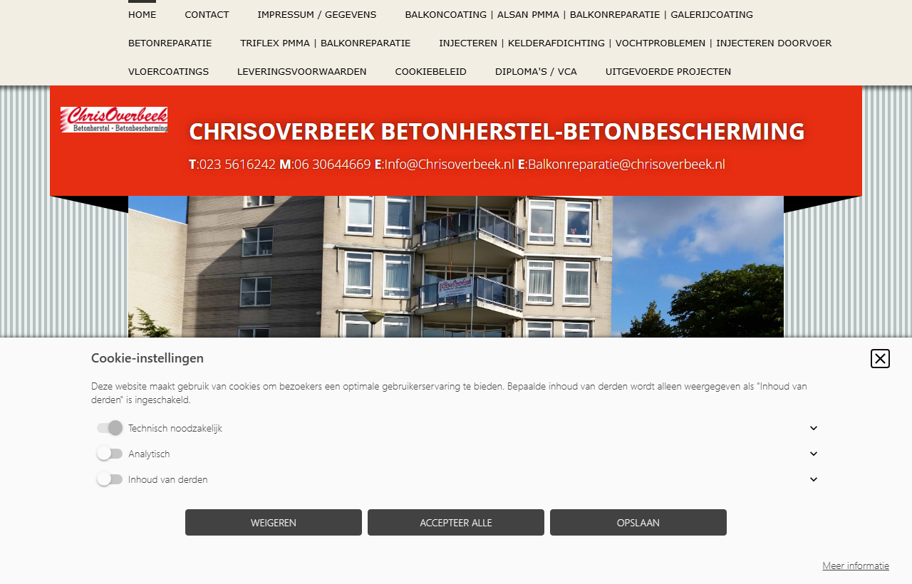 ChrisOverbeek Betonherstel before