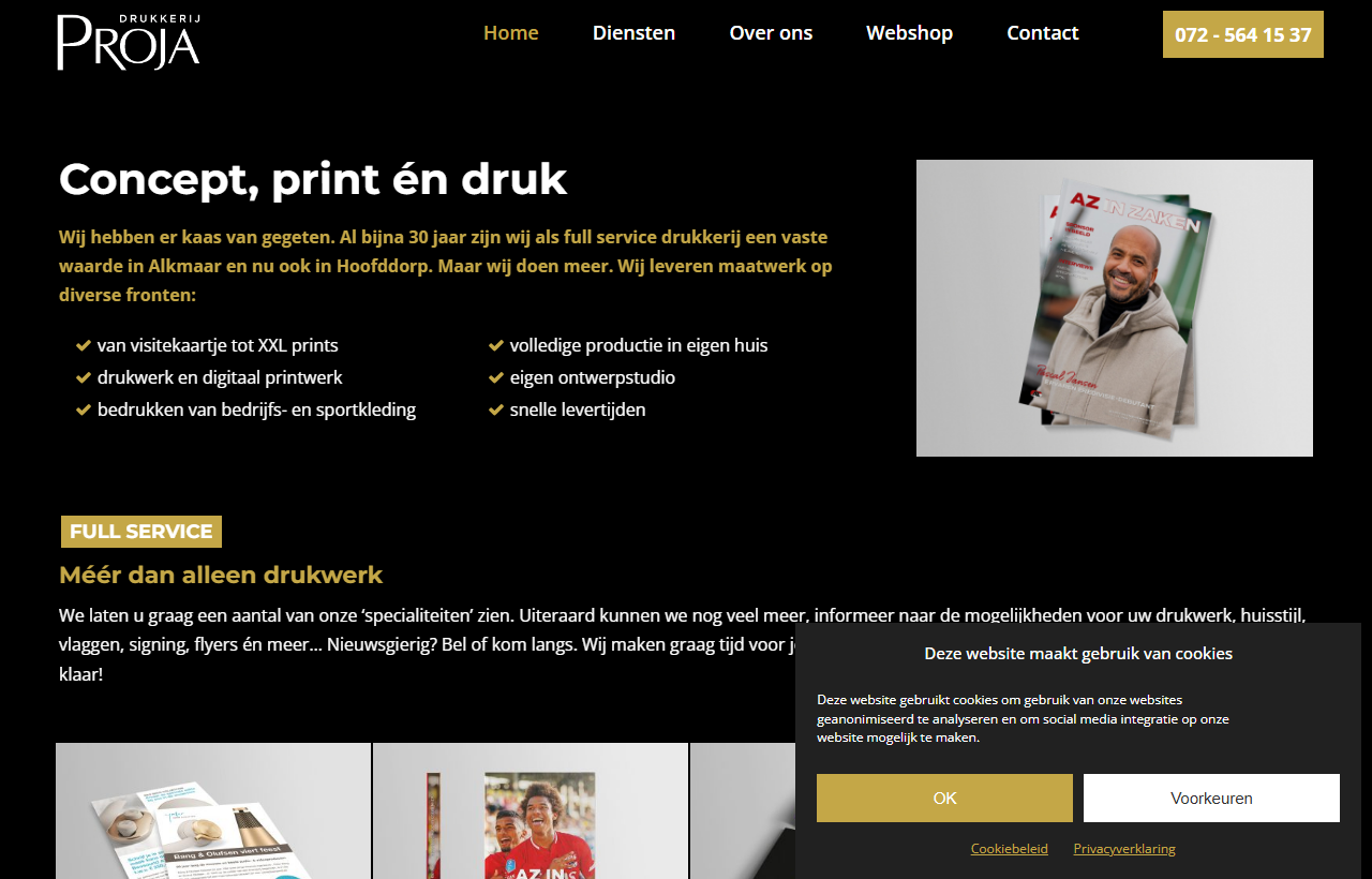 Drukkerij Proja before