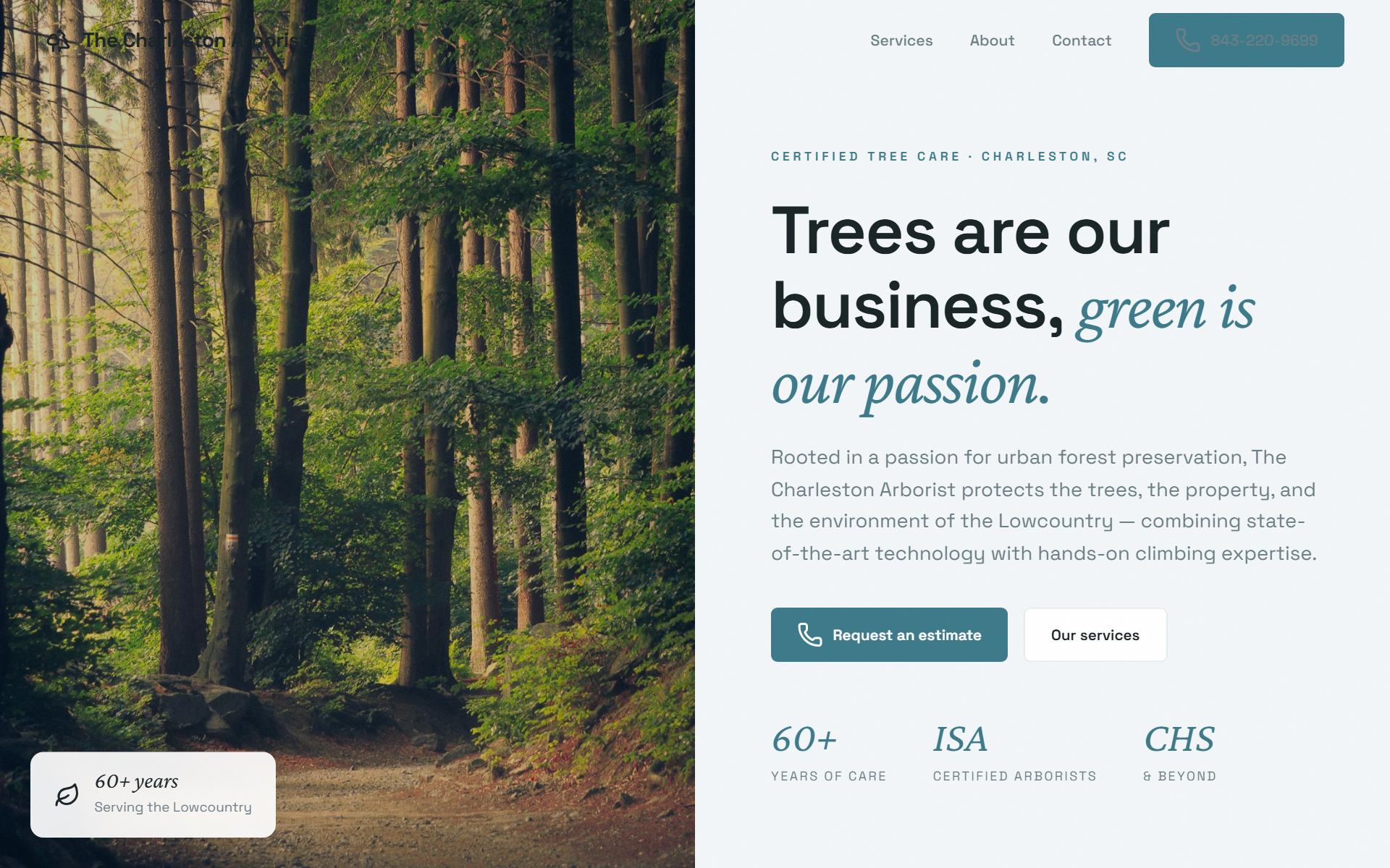 The Charleston Arborist redesign