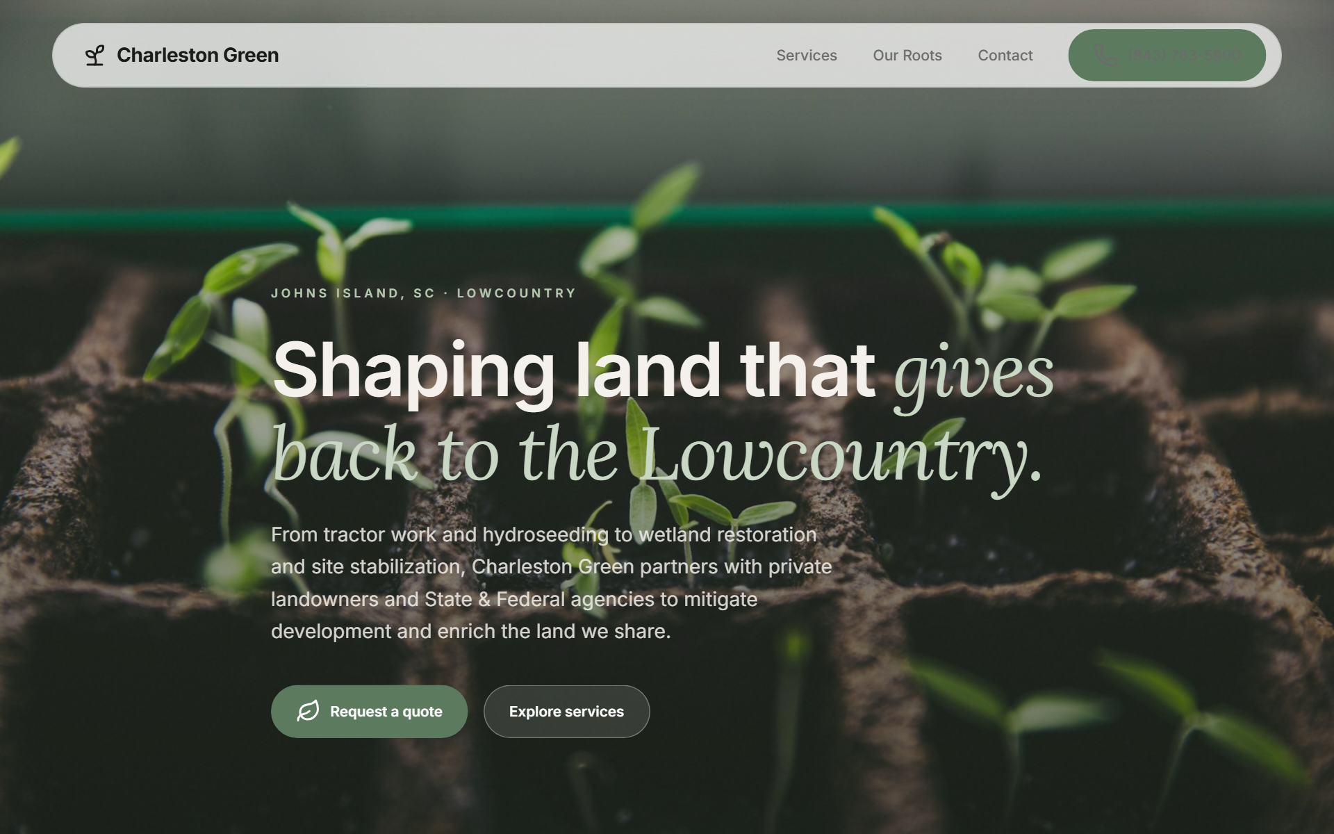 Charleston Green redesign