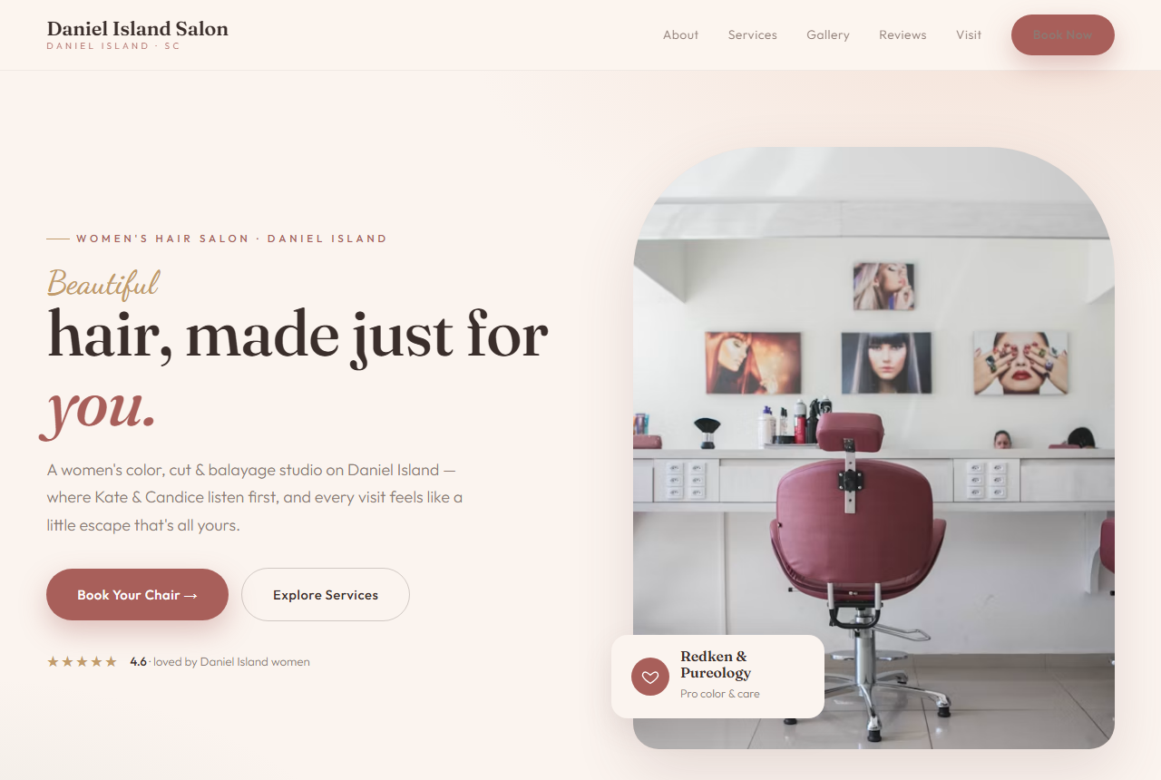 Daniel Island Salon testimonial
