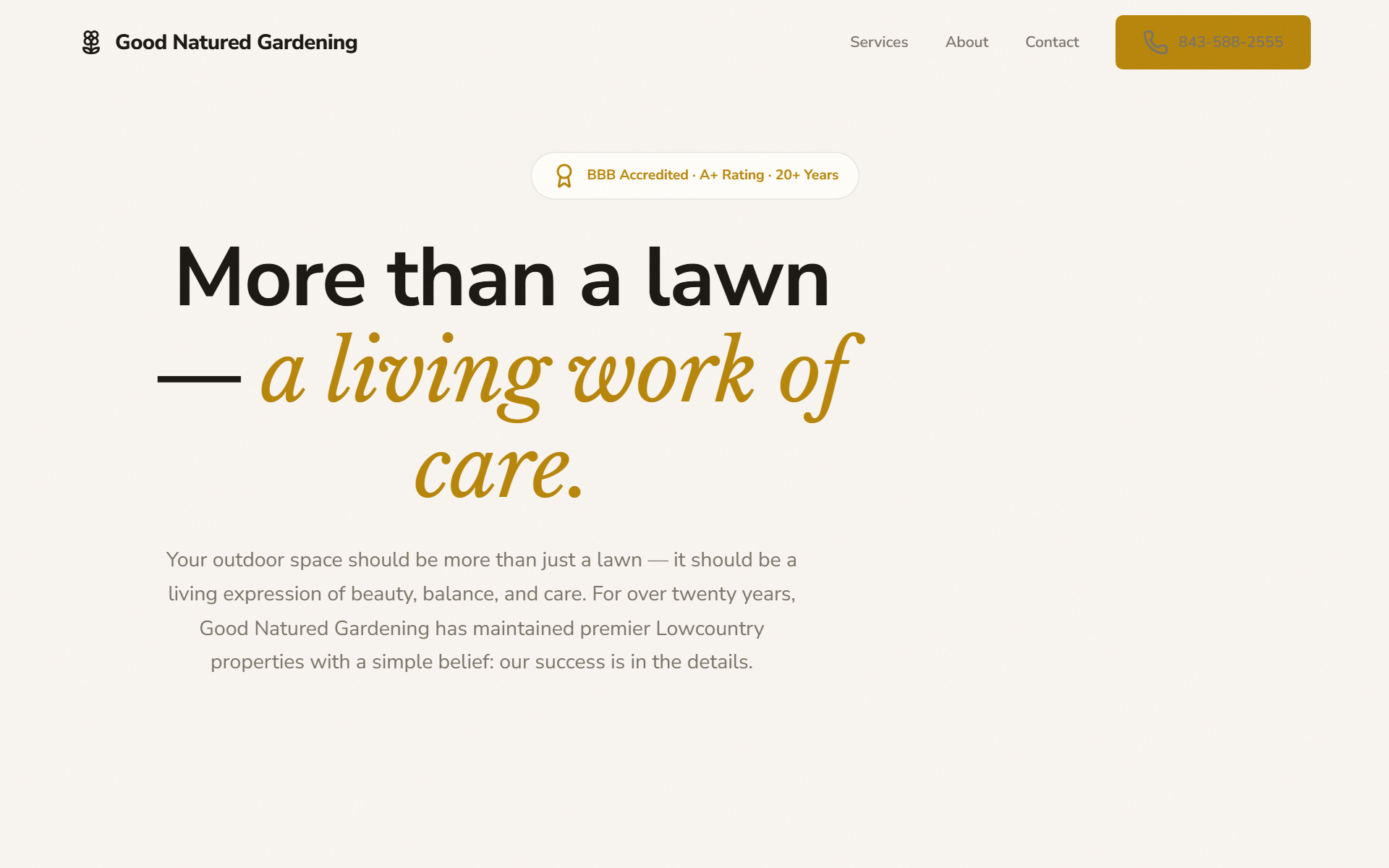 Good Natured Gardening redesign