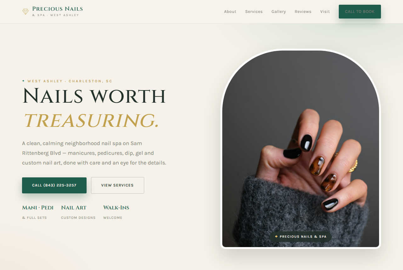 Precious Nails Spa testimonial